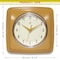 Infinity Instruments Square Retro Saffron Wall Clock, 9.25 in. 13228SY-4103 - alternate 4